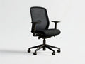 Black High-Back Mesh Ergonomic Swivel Chair with Fixed Armrests, 25.6 x 25.6 x 45.3-49.2 in